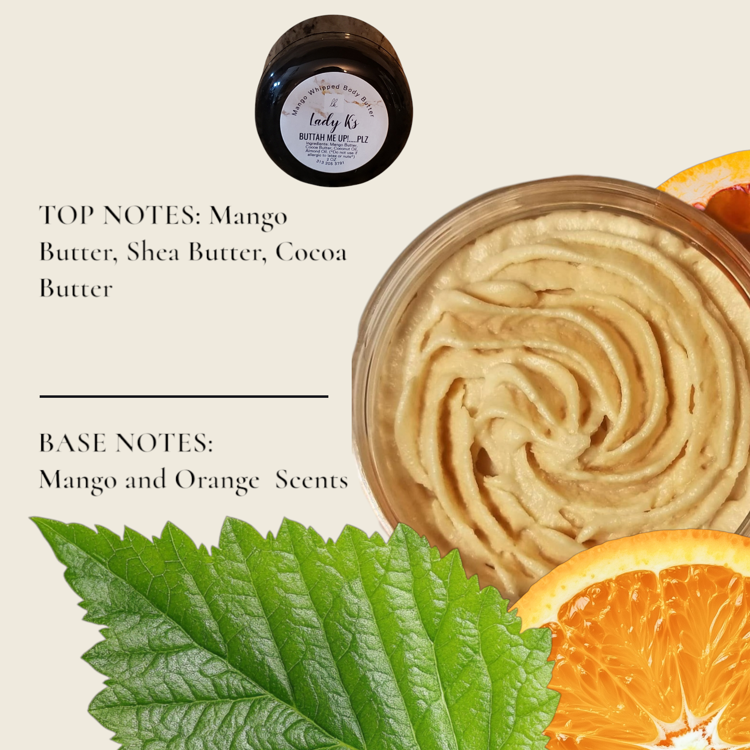 BUTTAH ME UP.....PLZ! MANGO WHIPPED BODY BUTTER